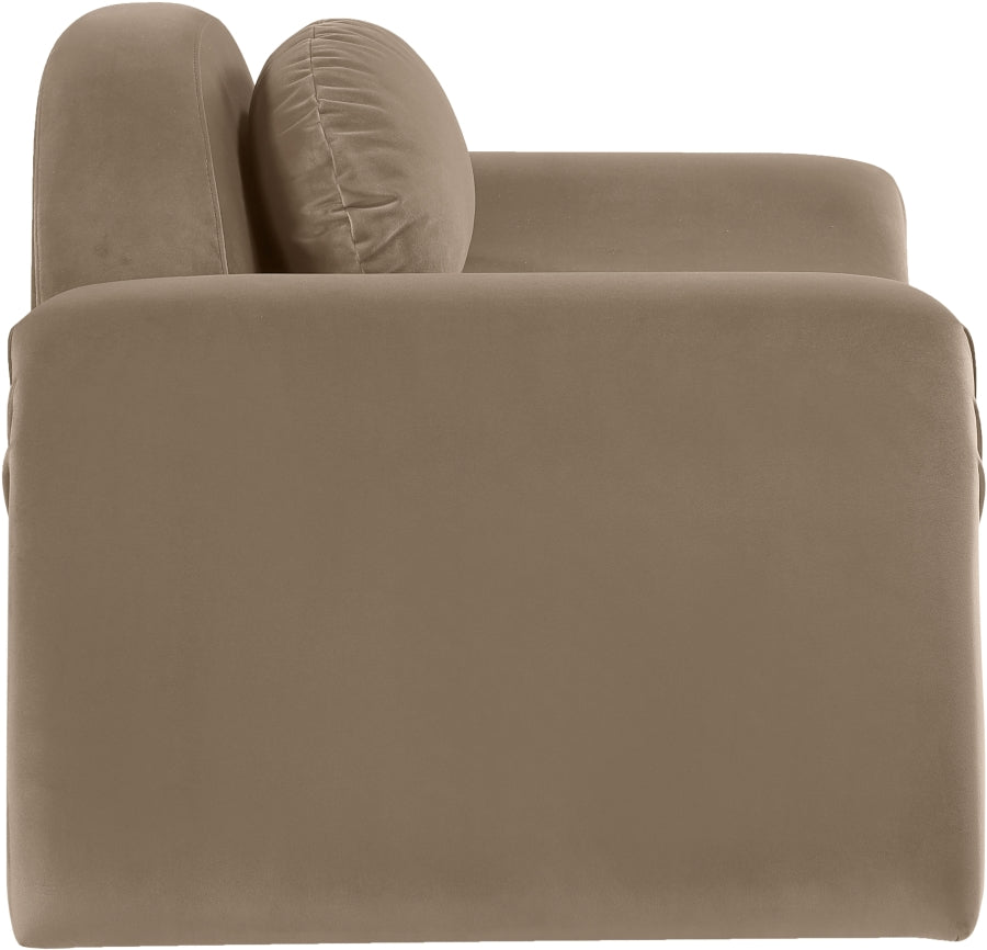 Fauteuil d'appoint rembourré en chenille Vivi