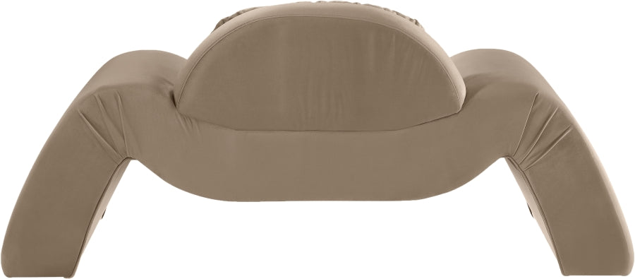 Fauteuil d'appoint rembourré en chenille Vivi