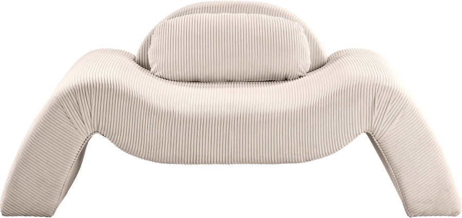 Fauteuil d'appoint rembourré en chenille Vivi