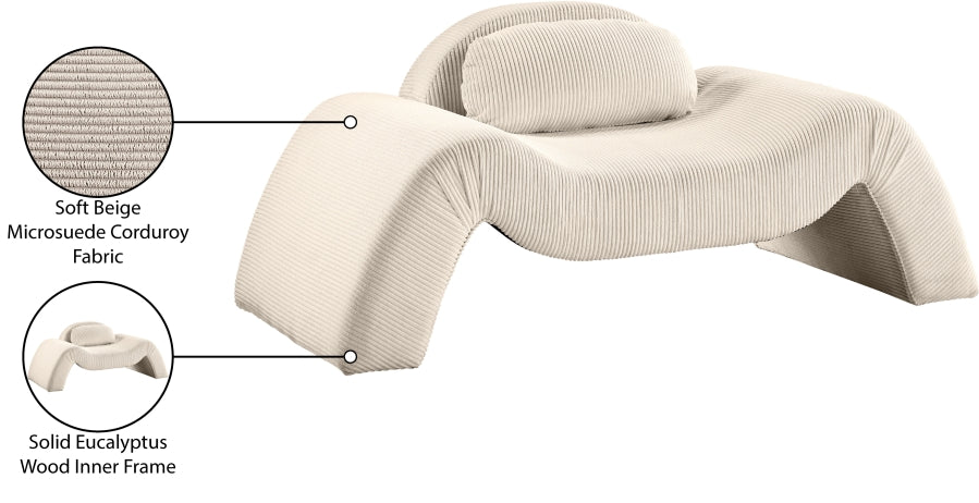 Fauteuil d'appoint rembourré en chenille Vivi