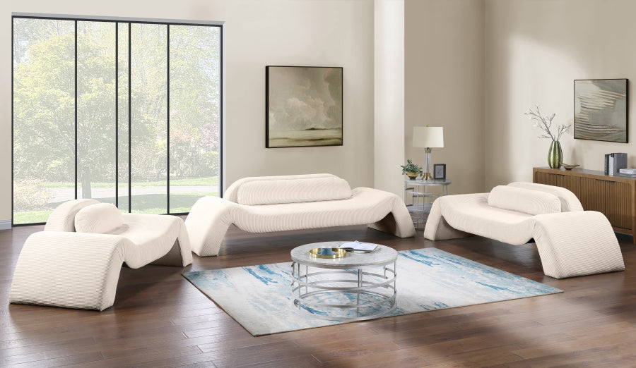 Fauteuil d'appoint rembourré en chenille Vivi