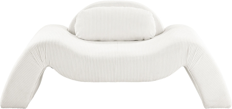 Fauteuil d'appoint rembourré en chenille Vivi