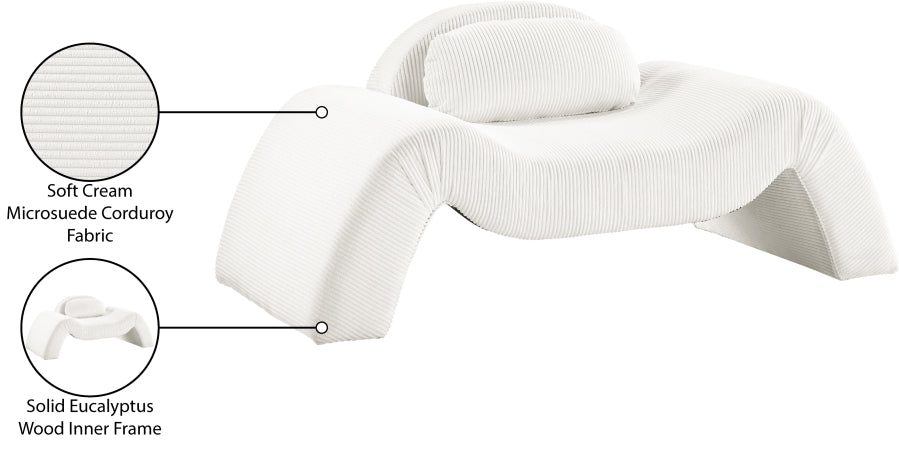 Fauteuil d'appoint rembourré en chenille Vivi