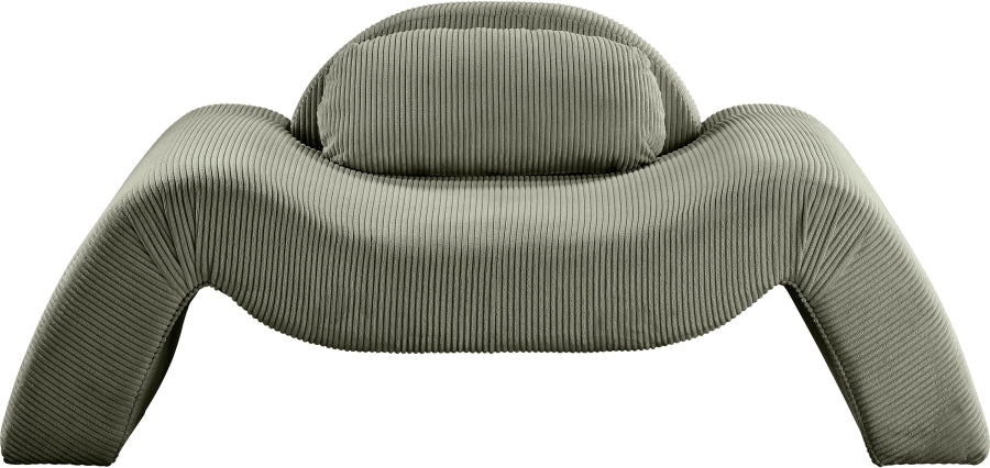 Fauteuil d'appoint rembourré en chenille Vivi