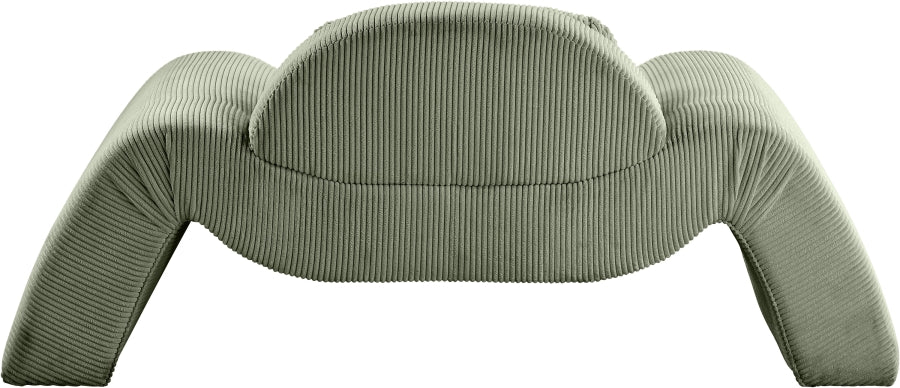 Fauteuil d'appoint rembourré en chenille Vivi