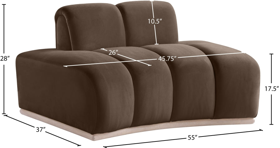 Jace Velvet Upholstered Accent Chair
