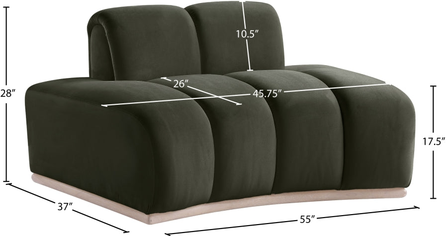 Jace Velvet Upholstered Accent Chair