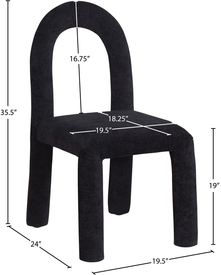 Fauteuil d'appoint rembourré en chenille Vivi