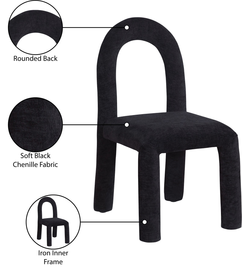 Fauteuil d'appoint rembourré en chenille Vivi