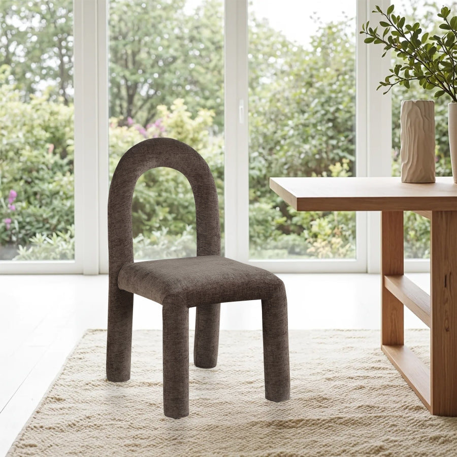 Fauteuil d'appoint rembourré en chenille Vivi
