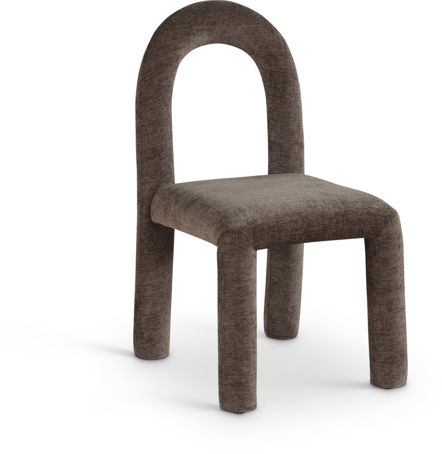 Fauteuil d'appoint rembourré en chenille Vivi
