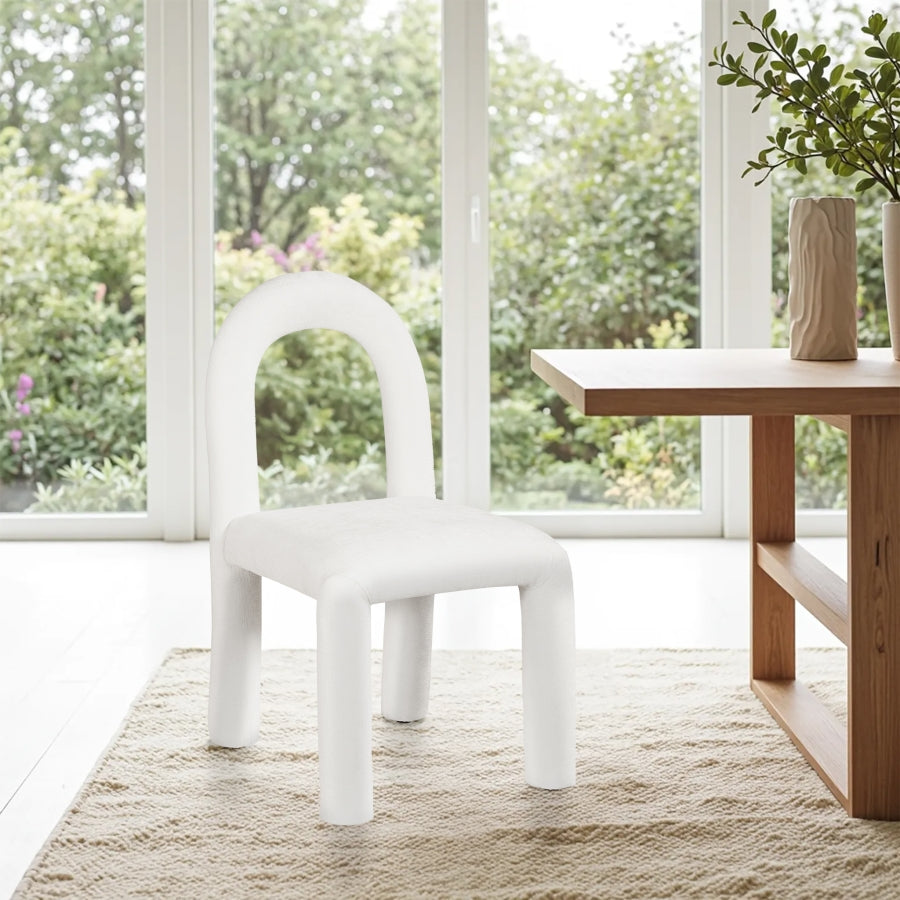 Fauteuil d'appoint rembourré en chenille Vivi