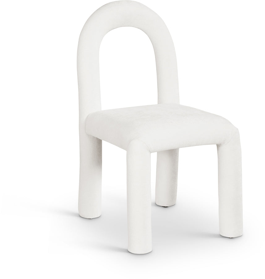 Fauteuil d'appoint rembourré en chenille Vivi