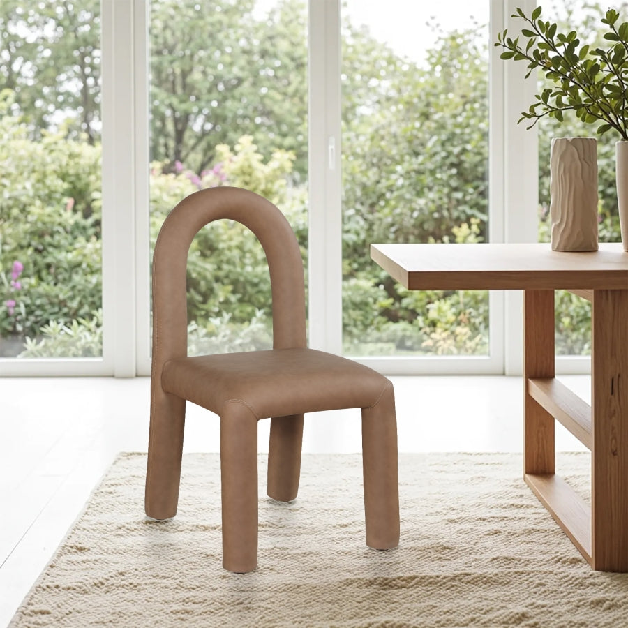 Fauteuil d'appoint rembourré en chenille Vivi