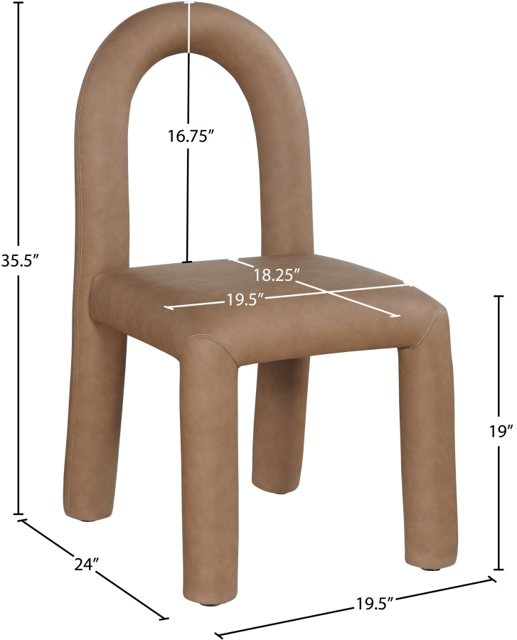 Fauteuil d'appoint rembourré en chenille Vivi