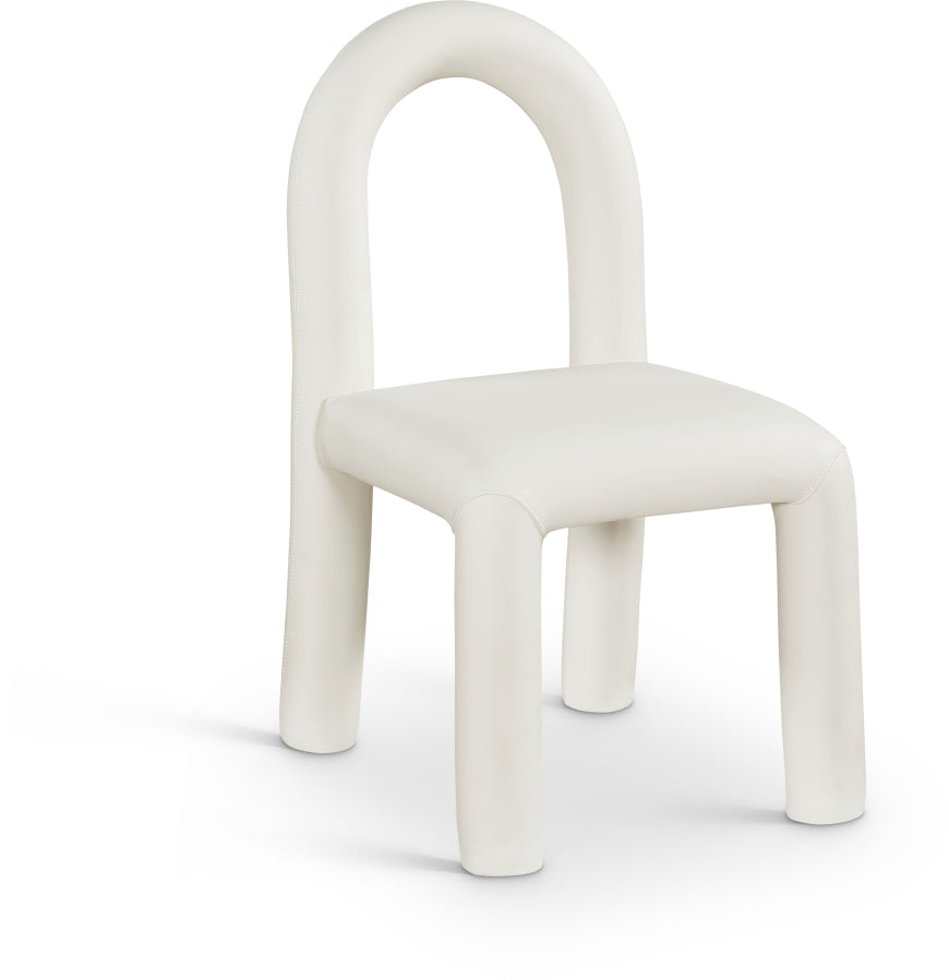 Fauteuil d'appoint rembourré en chenille Vivi