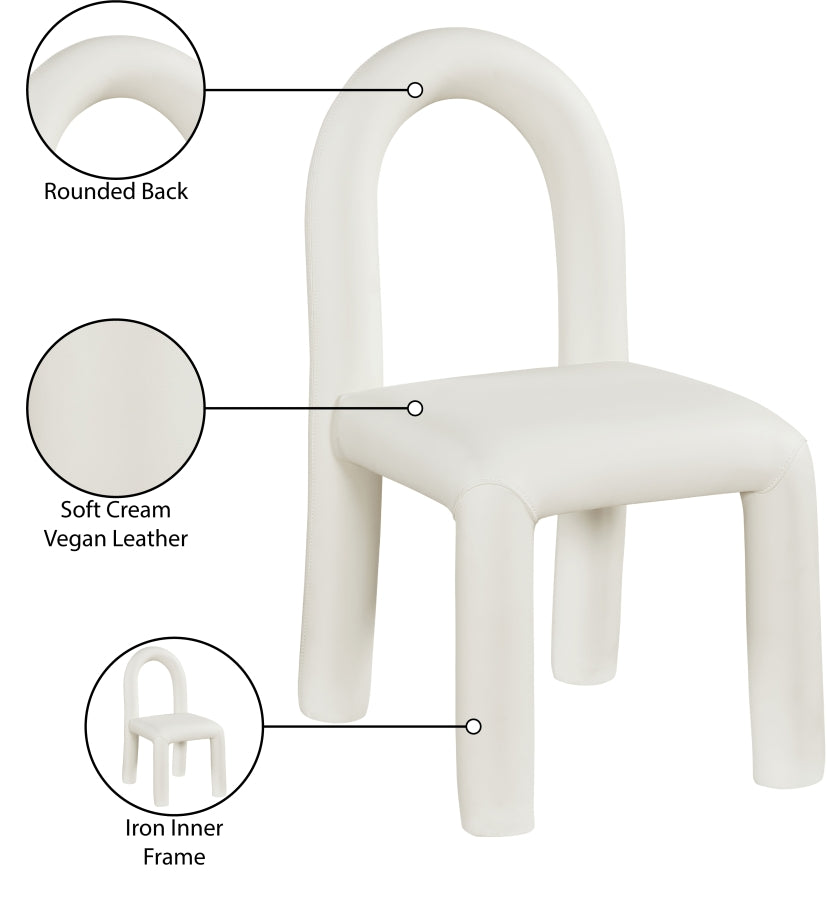 Fauteuil d'appoint rembourré en chenille Vivi