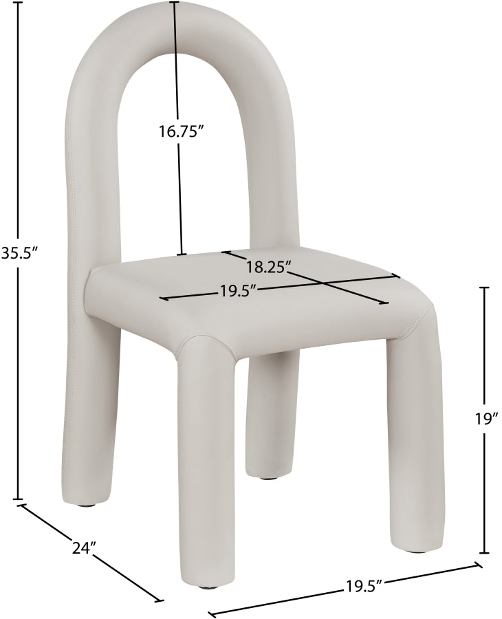 Fauteuil d'appoint rembourré en chenille Vivi