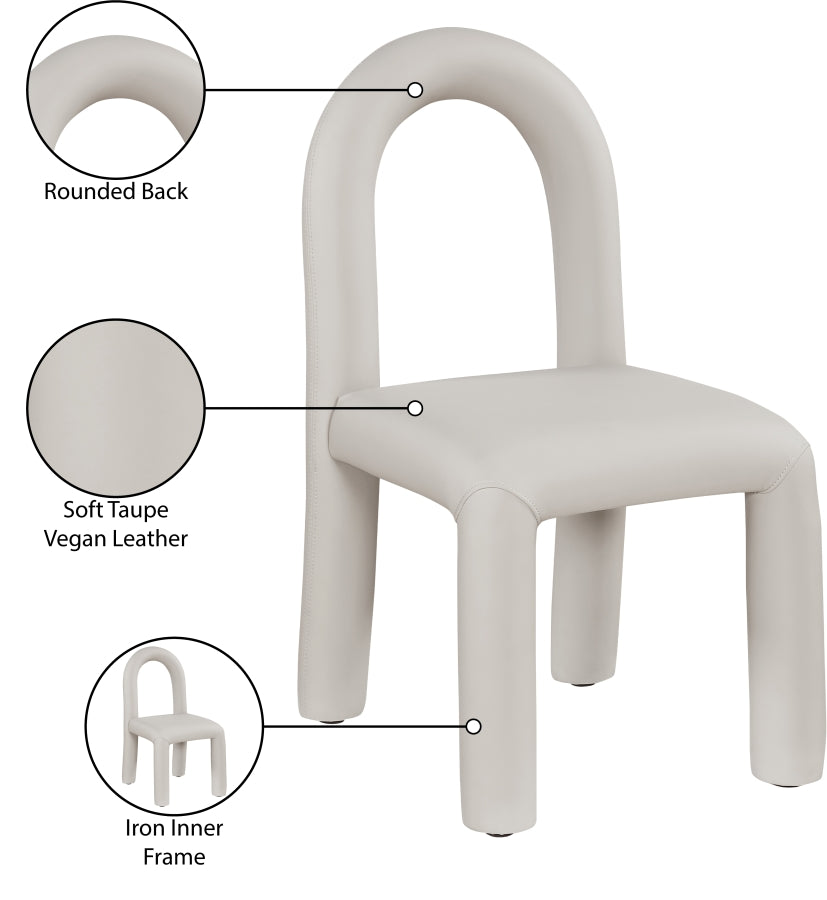 Fauteuil d'appoint rembourré en chenille Vivi