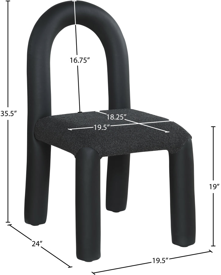 Fauteuil d'appoint rembourré en chenille Vivi