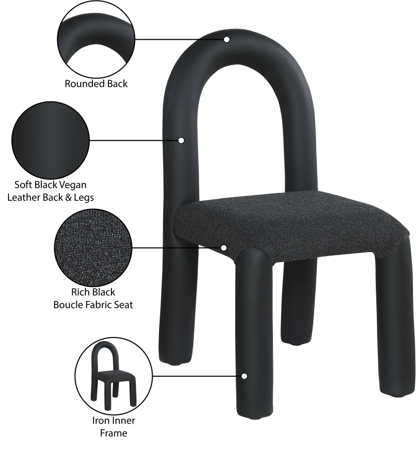 Fauteuil d'appoint rembourré en chenille Vivi