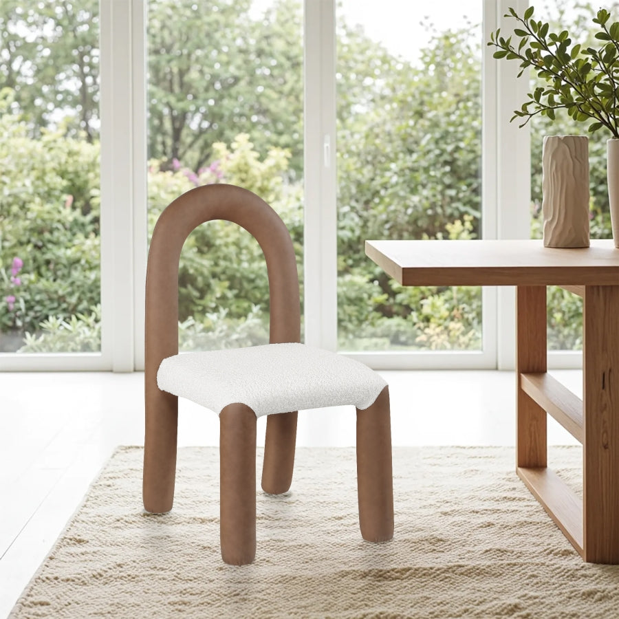 Fauteuil d'appoint rembourré en chenille Vivi