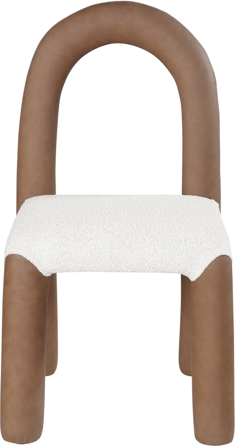 Fauteuil d'appoint rembourré en chenille Vivi