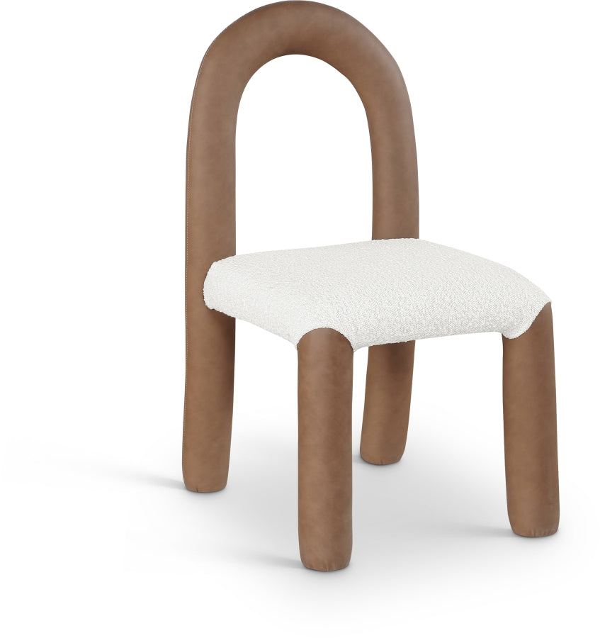 Fauteuil d'appoint rembourré en chenille Vivi