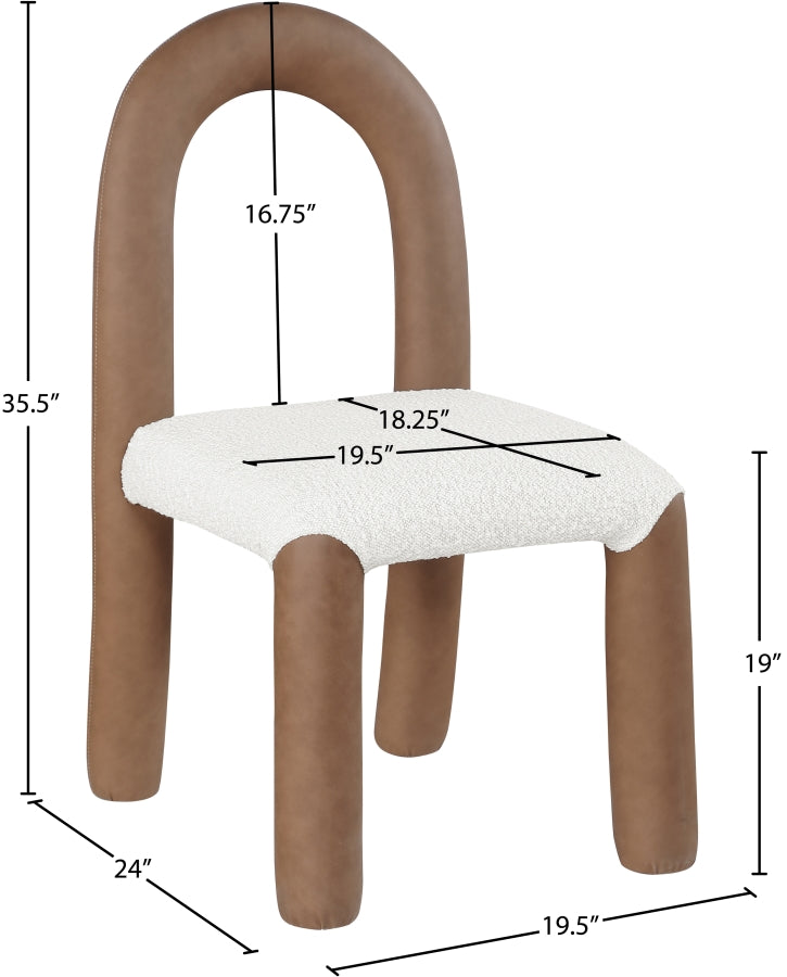 Fauteuil d'appoint rembourré en chenille Vivi