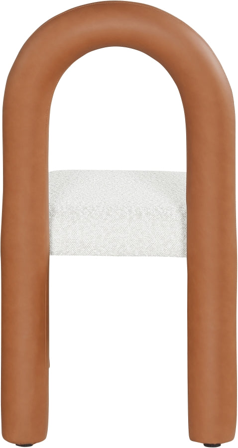 Fauteuil d'appoint rembourré en chenille Vivi