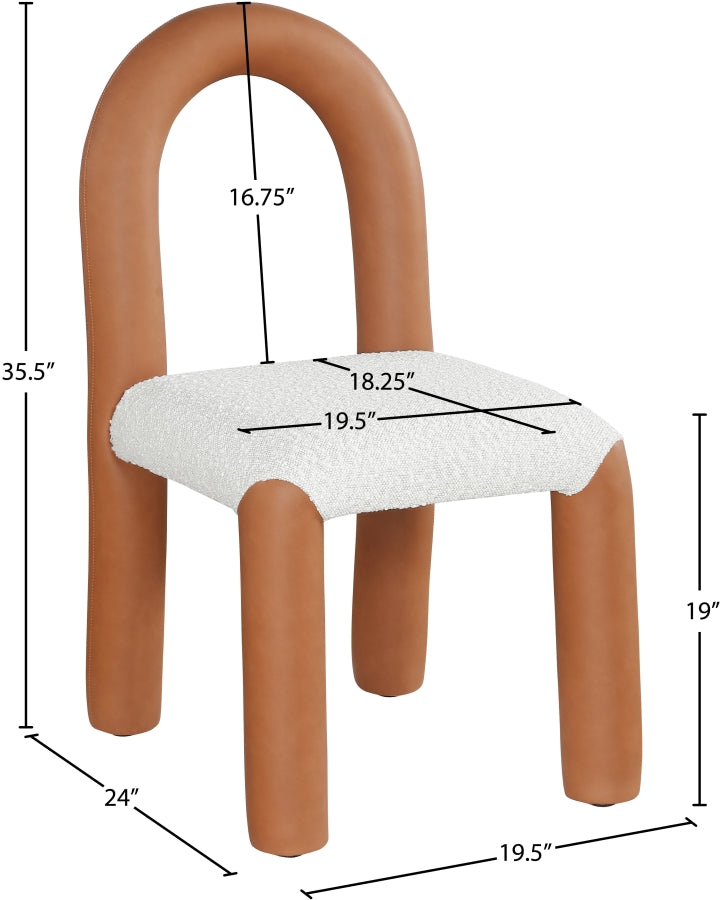 Fauteuil d'appoint rembourré en chenille Vivi