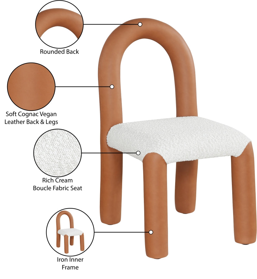 Fauteuil d'appoint rembourré en chenille Vivi