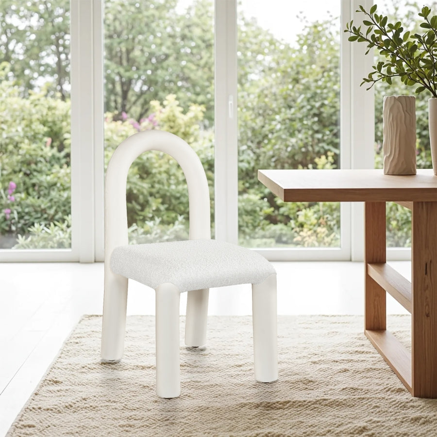 Fauteuil d'appoint rembourré en chenille Vivi