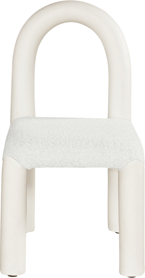 Fauteuil d'appoint rembourré en chenille Vivi