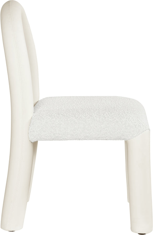 Fauteuil d'appoint rembourré en chenille Vivi