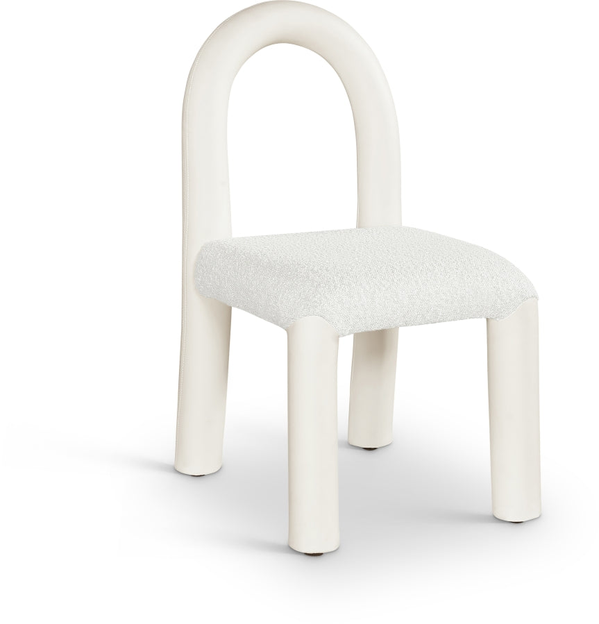 Fauteuil d'appoint rembourré en chenille Vivi