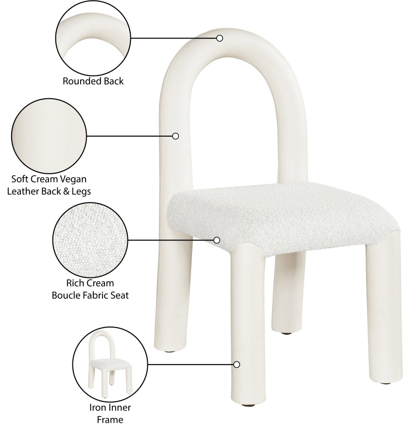 Fauteuil d'appoint rembourré en chenille Vivi