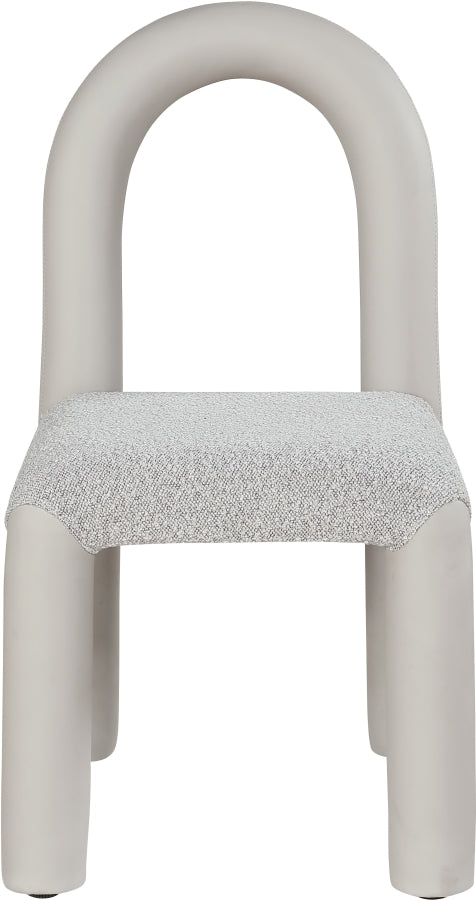 Fauteuil d'appoint rembourré en chenille Vivi