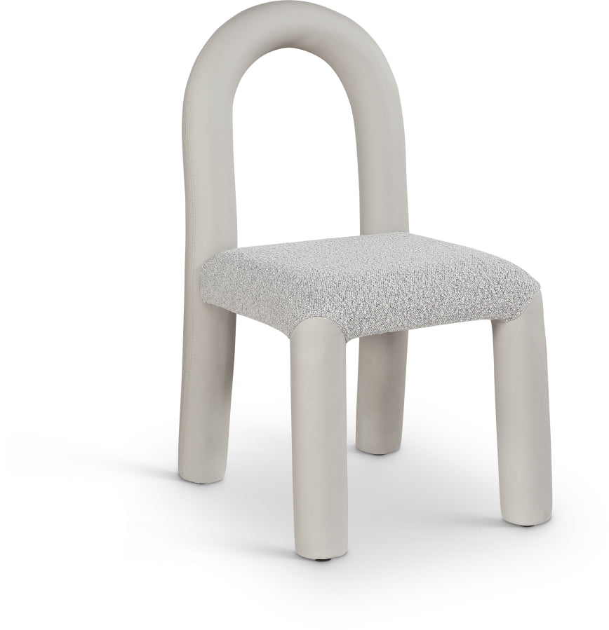 Fauteuil d'appoint rembourré en chenille Vivi