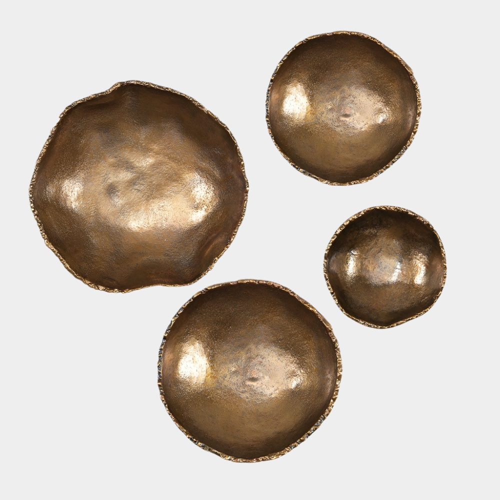 Lucky Coins Outdoor Metal Wall Decor, S/4