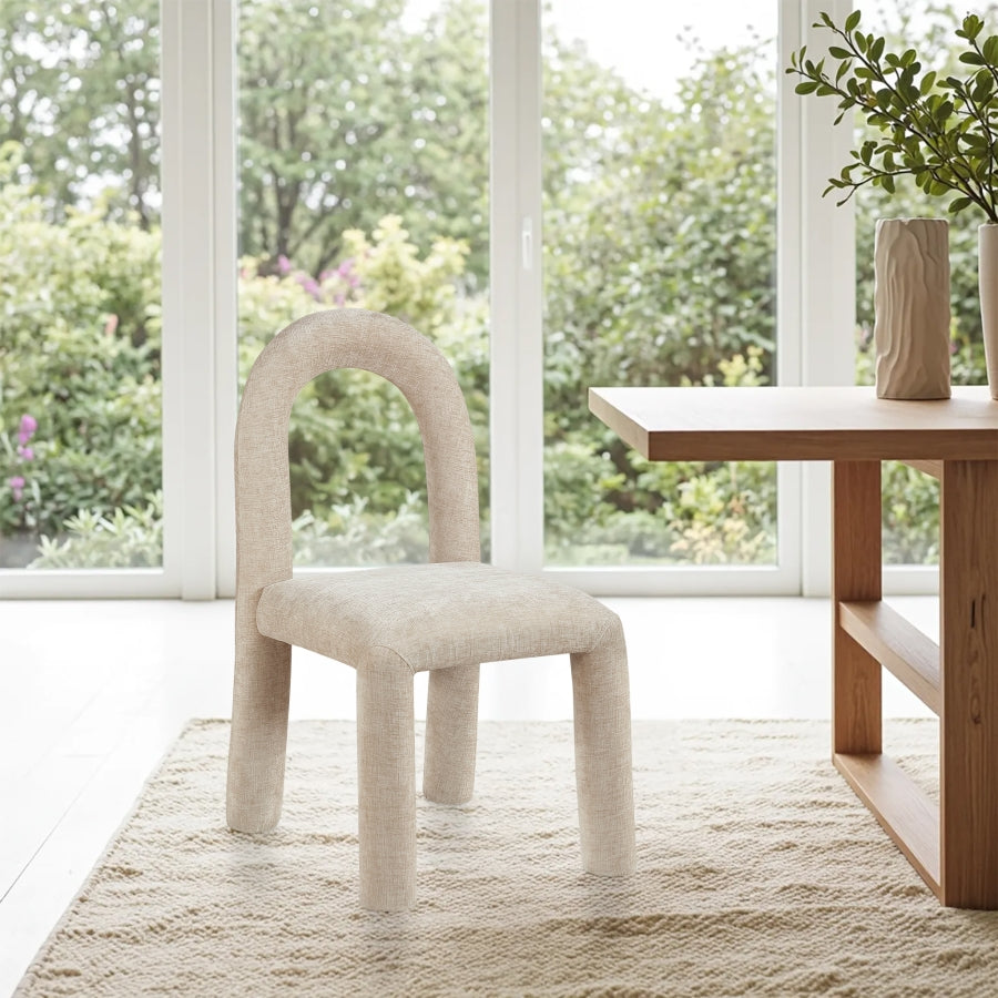 Fauteuil d'appoint rembourré en chenille Vivi