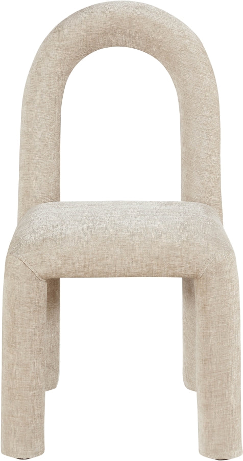Fauteuil d'appoint rembourré en chenille Vivi