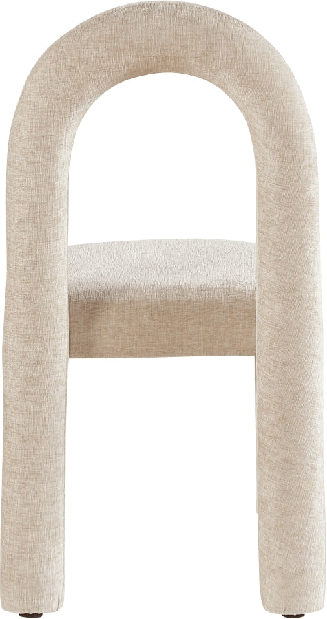 Fauteuil d'appoint rembourré en chenille Vivi