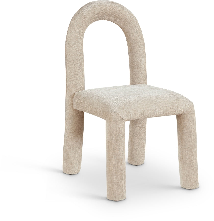 Fauteuil d'appoint rembourré en chenille Vivi
