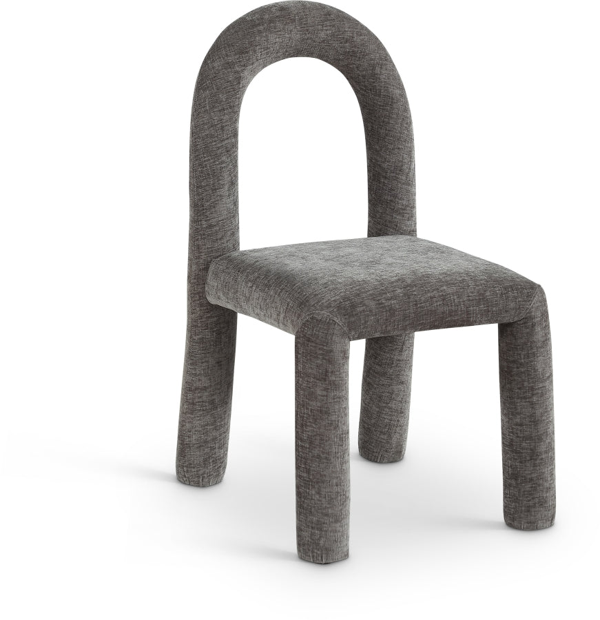 Fauteuil d'appoint rembourré en chenille Vivi