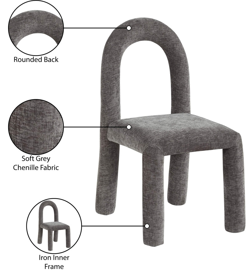 Fauteuil d'appoint rembourré en chenille Vivi