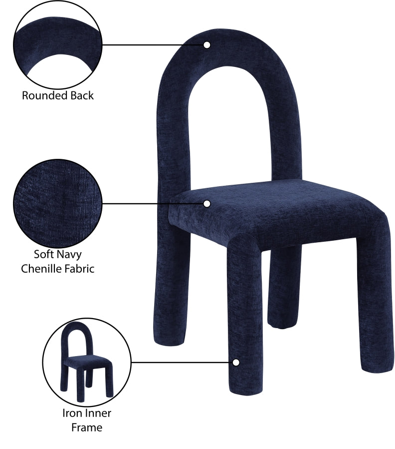 Fauteuil d'appoint rembourré en chenille Vivi