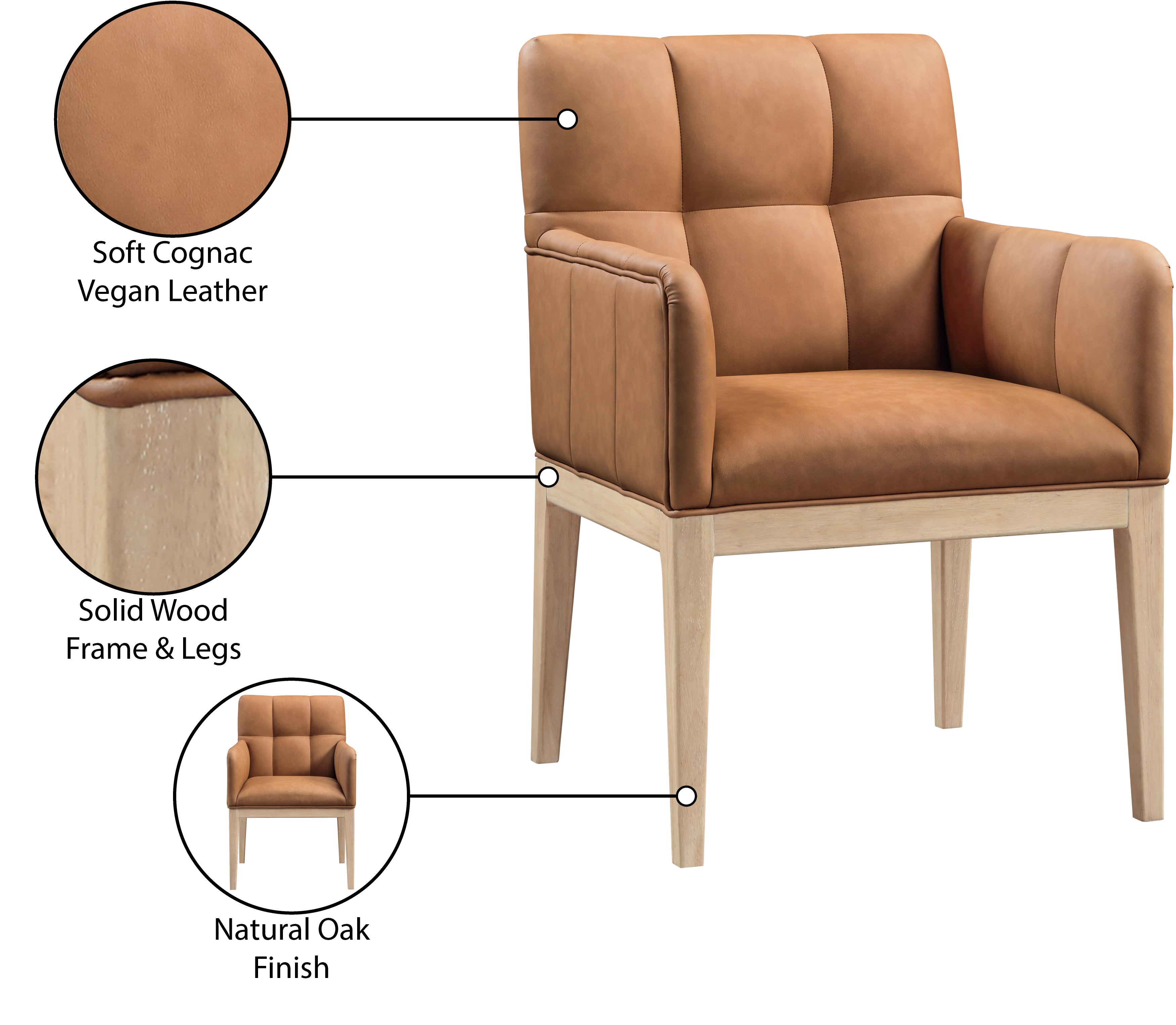 Fauteuil d'appoint rembourré en chenille Vivi