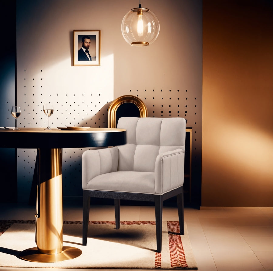 Fauteuil d'appoint rembourré en chenille Vivi