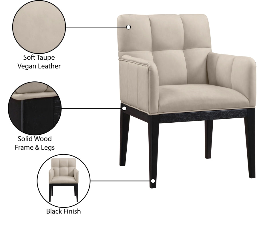 Fauteuil d'appoint rembourré en chenille Vivi